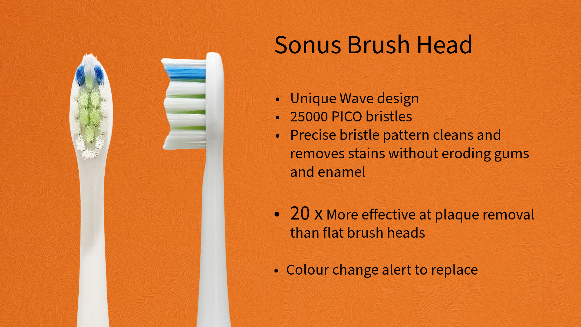 REPLACEMENT SONUS TOOTHBRUSH HEADS