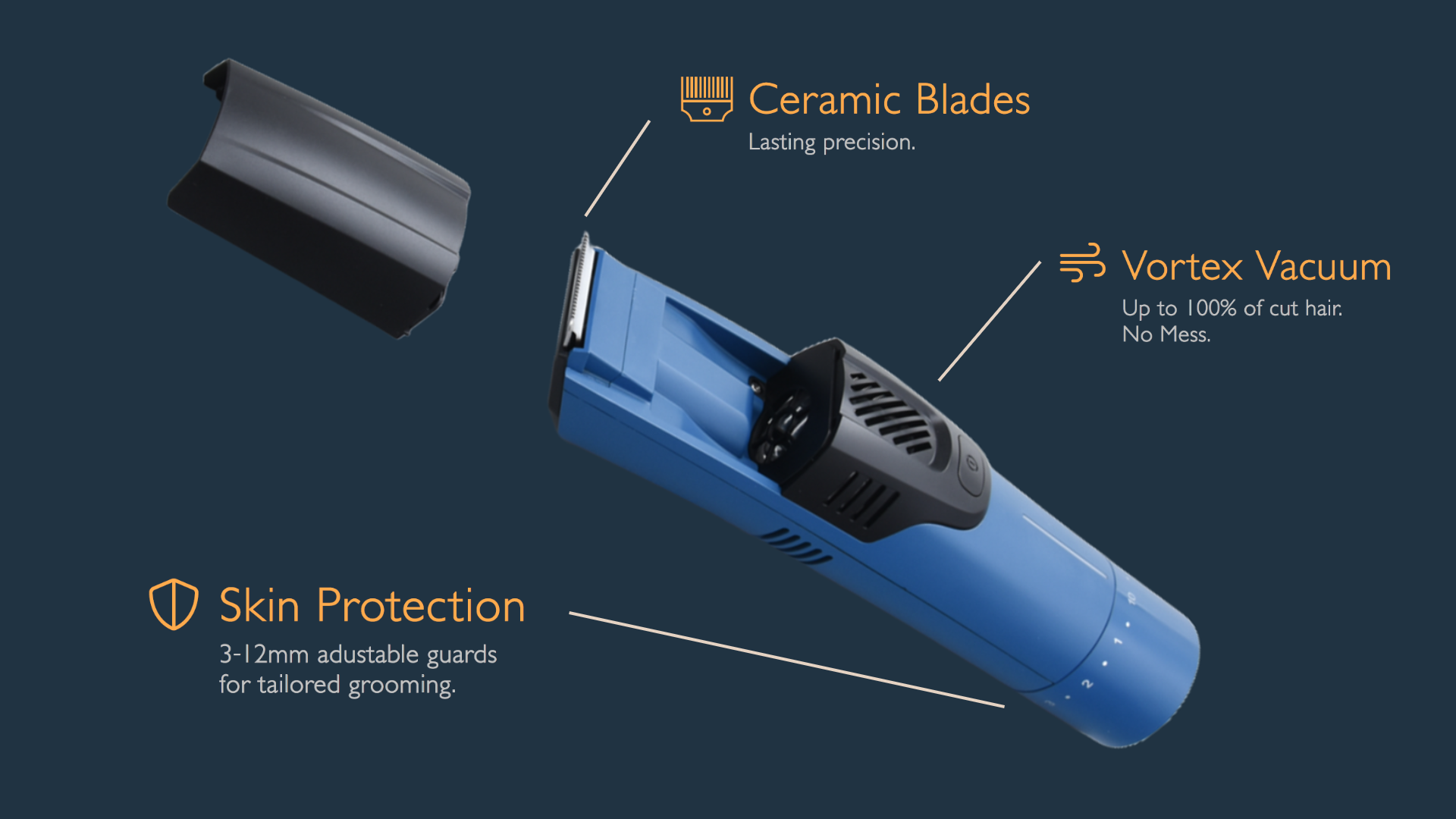 VORTEX Hair trimmer with Vacuum